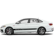 Set di Adesivi in Vinile con Strisce Laterali Racing Marchiate per Volkswagen Jetta_6