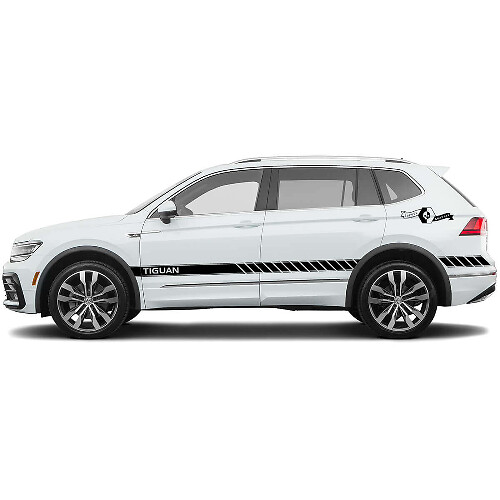 Kit di Adesivi in Vinile con Strisce Laterali Accentate per Volkswagen Tiguan