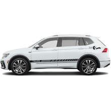 Kit di Adesivi in Vinile con Strisce Laterali Accentate per Volkswagen Tiguan_4