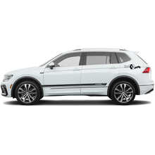 Set di Adesivi in Vinile a Strisce Laterali Stile Racing per Volkswagen Tiguan_2