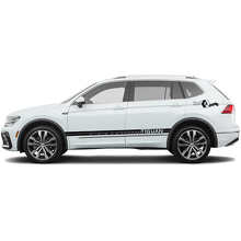 Set di Adesivi in Vinile a Strisce Laterali Stile Racing per Volkswagen Tiguan_3