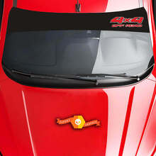 Adesivo in Vinile 4x4 Off Road per Parabrezza Auto_3