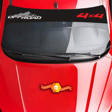 Adesivo in Vinile per Parabrezza Off Road Mountains 4x4 per Auto_2