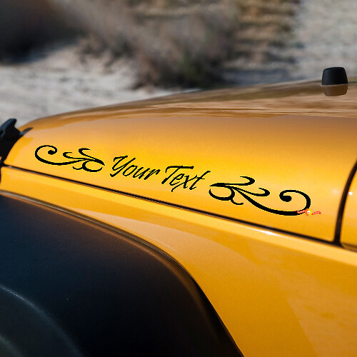 Adesivi in vinile decorativi per cofano laterale per Jeep Wrangler