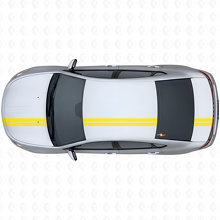 Kit di adesivi in vinile a doppie strisce superiori per Dodge Dart 2013+_5