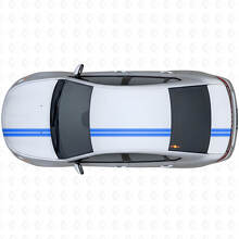 Kit di Adesivi in Vinile con Doppio Contorno a Strisce Superiori per Dodge Dart 2013+_2