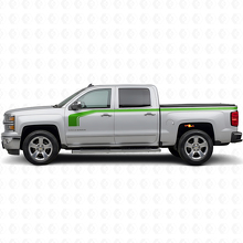 Kit Adesivi in Vinile Laterali con Contorno Inferiore Stile Bacchetta da Hockey per Chevy Silverado 1500 2014+_3