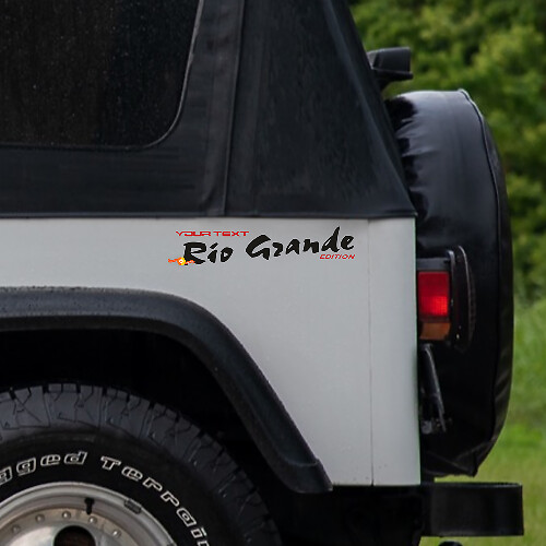 Adesivi in Vinile Laterali Rio Grande per Jeep Wrangler