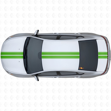 Kit adesivi vinile con doppie strisce a contorno superiore per Dodge Dart 2013+_3