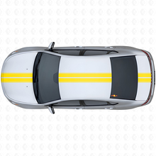 Kit adesivi vinile con doppie strisce a contorno superiore per Dodge Dart 2013+_5