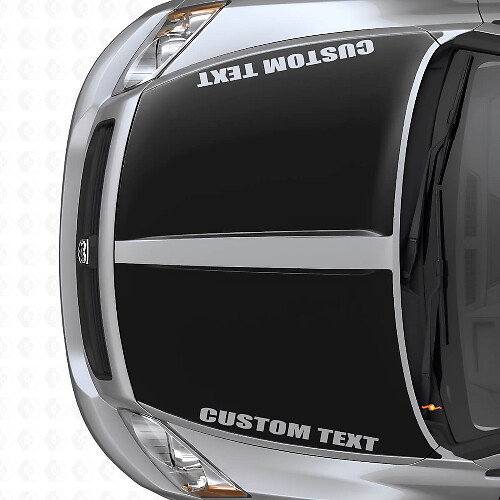 Set di Adesivi in Vinile Personalizzati con Doppie Strisce Larghe per Cofano per Dodge Caliber 2007+_1