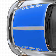 Set di Adesivi in Vinile Personalizzati con Doppie Strisce Larghe per Cofano per Dodge Caliber 2007+_2