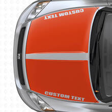 Set di Adesivi in Vinile Personalizzati con Doppie Strisce Larghe per Cofano per Dodge Caliber 2007+_4