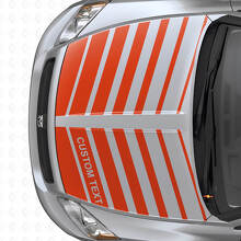 Set di Adesivi in Vinile a Strisce Dual Strobo Personalizzate per Cofano Dodge Caliber 2007+_4