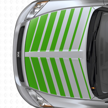 Set di Adesivi in Vinile con Strisce a Doppio Strobo per Cofano per Dodge Caliber 2007+_3