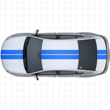 Kit adesivi in vinile con strisce doppie anteriori superiori e posteriori per Dodge Dart 2013+_2