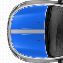 Set di Adesivi in Vinile con Strisce Nere a Contorno per Cofano per Dodge Dart 2013+_2