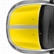 Set di Adesivi in Vinile con Strisce Nere a Contorno per Cofano per Dodge Dart 2013+_5