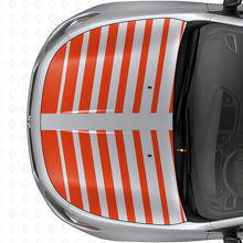 Set di Adesivi in Vinile con Doppio Strobo per Cofano per Dodge Dart 2013+_4