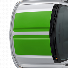 Kit Adesivi in Vinile Doppie Strisce Larghe per Cofano e Portellone per Chevrolet Silverado 2014-15_5