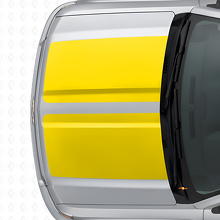 Kit Adesivi in Vinile Doppie Strisce Larghe per Cofano e Portellone per Chevrolet Silverado 2014-15_9