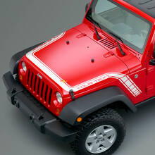 Adesivo in vinile a strisce a scacchi per cofano e parafango per Jeep Wrangler Gladiator_2