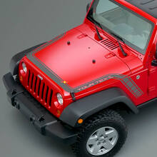 Adesivo in vinile a strisce a scacchi per cofano e parafango per Jeep Wrangler Gladiator_3