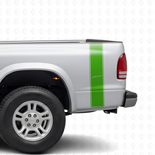 Kit di Adesivi in Vinile per Strisce Laterali Sportive Posteriori per Dodge Dakota 1997+_3