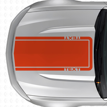 Adesivo in Vinile con Striscia Contorno Testo Personalizzato per Musclecar Musclecarmodel Mach 1 2010-20_4