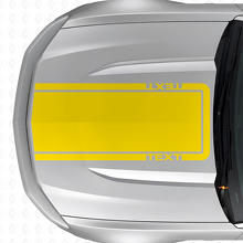 Adesivo in Vinile con Striscia Contorno Testo Personalizzato per Musclecar Musclecarmodel Mach 1 2010-20_5