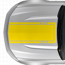 Adesivo in vinile con contorno cofano 4.6L per Musclecar Musclecarmodel Mach 1 2010-20_5