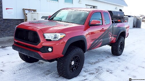 Kit Adesivi Vinile Grafica Laterale Stile TRD per Toyota Tacoma 2015-2018
