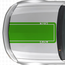 Adesivo Vinilico a Striscia per Cofano 4.0L per Musclecar Musclecarmodel Mach 1 2005-09_3