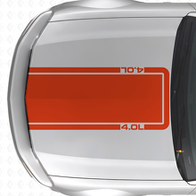 Adesivo Vinilico a Striscia per Cofano 4.0L per Musclecar Musclecarmodel Mach 1 2005-09_4