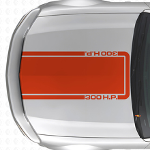 Adesivo in Vinile a Striscia Contorno Cofano 300 CAVALLI per Musclecar Musclecarmodel Mach 1 2005-09_4