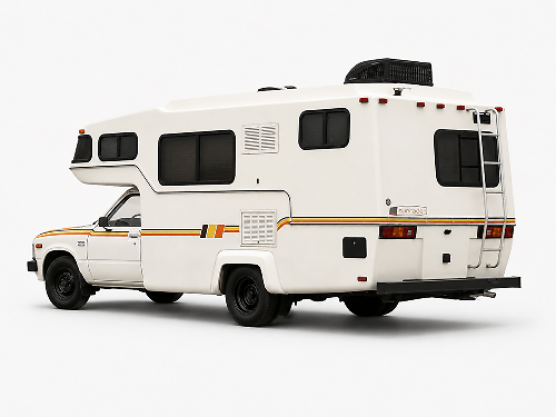 Kit di Adesivi in Vinile con Strisce Laterali Retro a 3 Colori per Toyota Sunrader RV