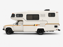 Kit di Adesivi in Vinile con Strisce Laterali Retro a 3 Colori per Toyota Sunrader RV_2