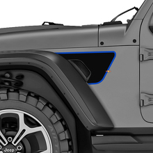 Kit di Adesivi in Vinile per Prese d'Aria Parafango Blackout per Jeep Wrangler Rubicon_3