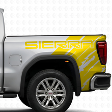 Kit di adesivi in vinile stile usurato con marchio per il fianco del letto GMC Sierra 2019_5