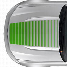 Adesivo in Vinile Stile Stroboscopico per Cofano Musclecar Musclecar modello 2015-2020_3