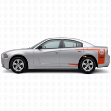 Strisce a banda posteriore 5.7L Adesivo in vinile per fianco letto Dodge Charger 2011-2014_4