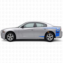 Adesivo in vinile a strisce personalizzate per banda laterale per Dodge Charger 2011-2014_2