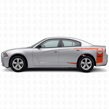 Adesivo in vinile a strisce personalizzate per banda laterale per Dodge Charger 2011-2014_4