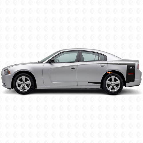 Strisce Accentate Personalizzate Adesivo in Vinile per Fiancata per Dodge Charger 2011-2014