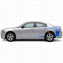 Strisce con testo personalizzato Adesivo in vinile per fianco per Dodge Charger 2011-2014_2