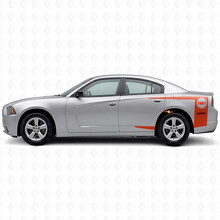 Strisce con testo personalizzato Adesivo in vinile per fianco per Dodge Charger 2011-2014_4