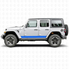 Adesivo vinile laterale a strisce di contorno per Jeep Wrangler 2018-2027_3