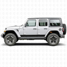 Adesivo Vinile a Strisce Laterali Dritte per Jeep Wrangler 2018-2027_2