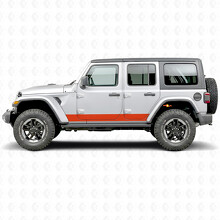 Adesivo Vinile a Strisce Laterali Dritte per Jeep Wrangler 2018-2027_5
