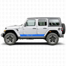Adesivo Vinile Laterale con Strisce Contornate Personalizzate per Jeep Wrangler 2018-2027_3